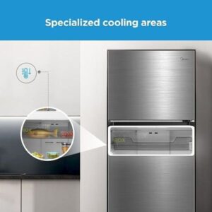 Midea 645L Double Door Refrigerator, Frost-Free, Advanced Cooling, Feature Close-up – Model MDRT645MTE46D