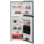 BEKO RDNT300XS Fridge Freezer, Freezer Top, 54 cm, Door Open View