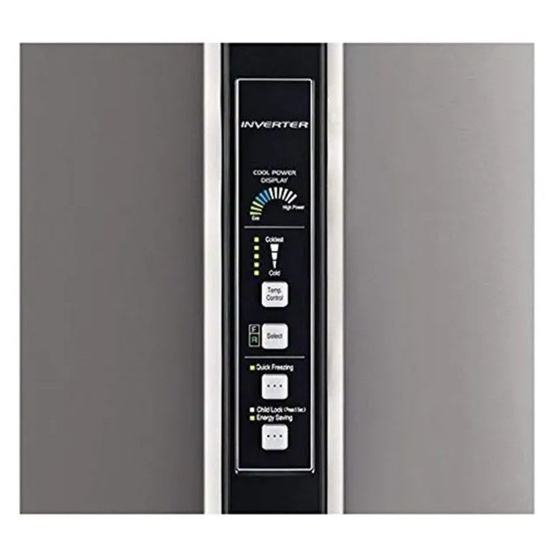 Hitachi Refrigerator, Brilliant Silver Finish with Inverter Compressor – Model RV990PUK1K1BSL