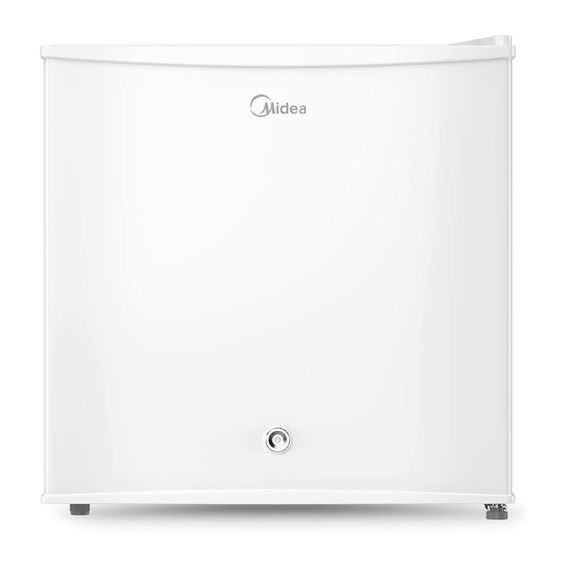 Midea 86 Liter Free Standing Single Door Refrigerator with Reversible Door – Front View.
