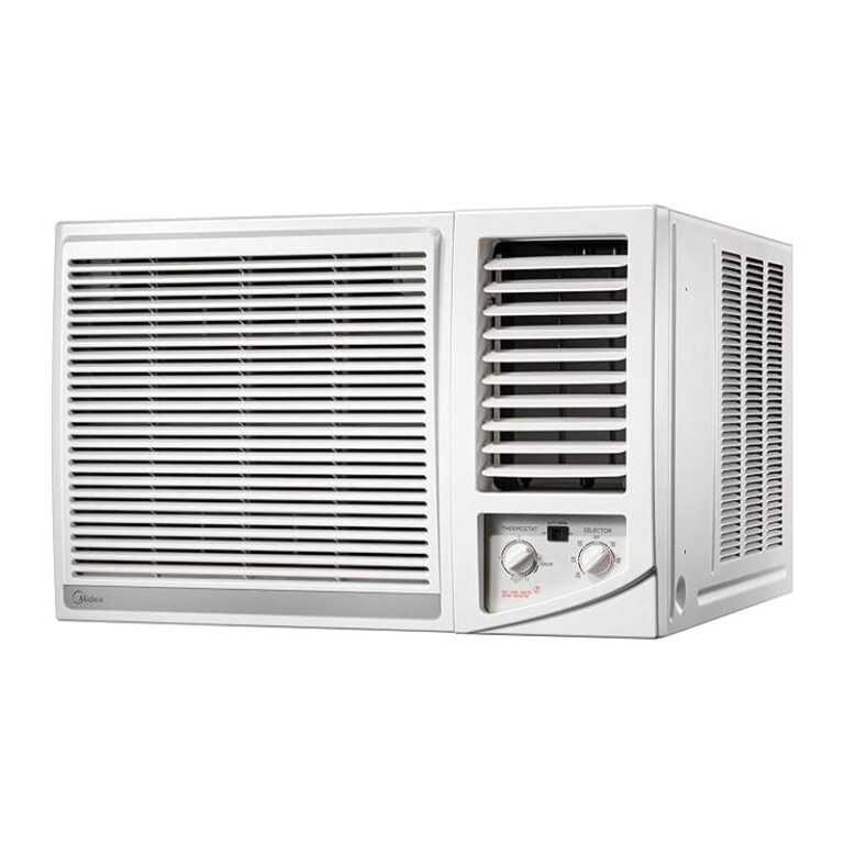 Midea 2 Ton Super Quiet Window Air Conditioner, 24000 BTU Cooling, Front View – Model MWT2F-124CM