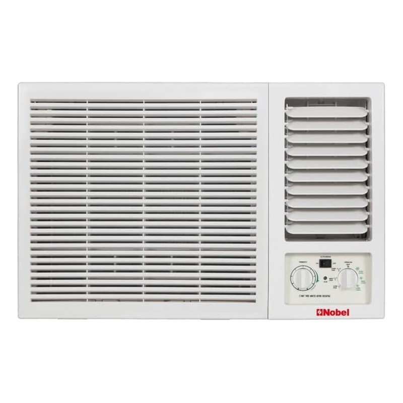 Nobel 1.5 Ton 18000 BTU Window Air Conditioner with Rotary Compressor – Front View.
