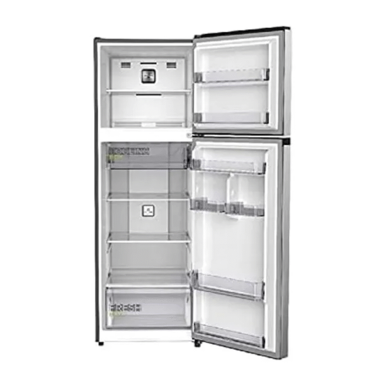 Midea 385L Top Mount Double Door Refrigerator with Smart Sensor, Multi-Air Flow, Spacious Interior, Open Door View – Model MDRT385MTE46