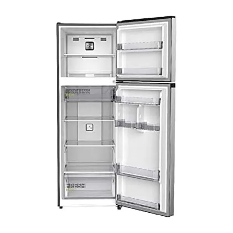 Midea 385L Top Mount Double Door Refrigerator with Smart Sensor, Multi-Air Flow, Spacious Interior, Open Door View – Model MDRT385MTE46