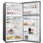 Nobel 700L Double Door Refrigerator with Inverter Technology, No Frost, and Spacious Interior, Open Door View – Model NR750NFI