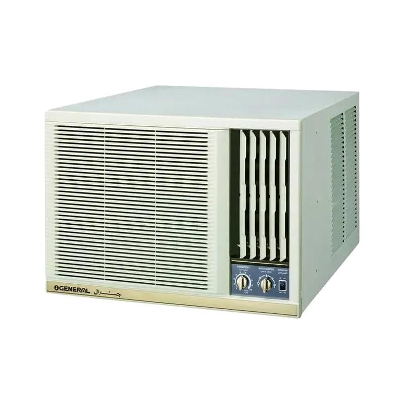 O General 1.5 Ton 18000 BTU Window Air Conditioner with Piston Compressor – Front View.
