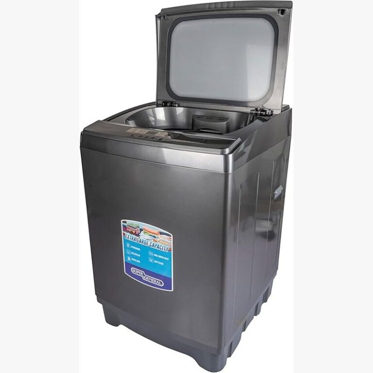 Left side view of Super General 20 Kg Top Load Washing Machine SGW2022 | منظر جانبي أيسر لغسالة سوبر جنرال تحميل علوي ‎20 كجم‎