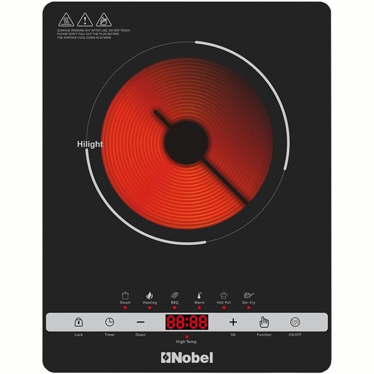 Nobel NIC10 2000W Infrared Cooker Black | موقد نوبل NIC10