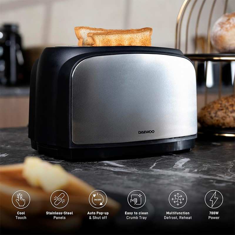 Top slots of Daewoo DST-8366 2-Slice Toaster | فتحات توستر دايو