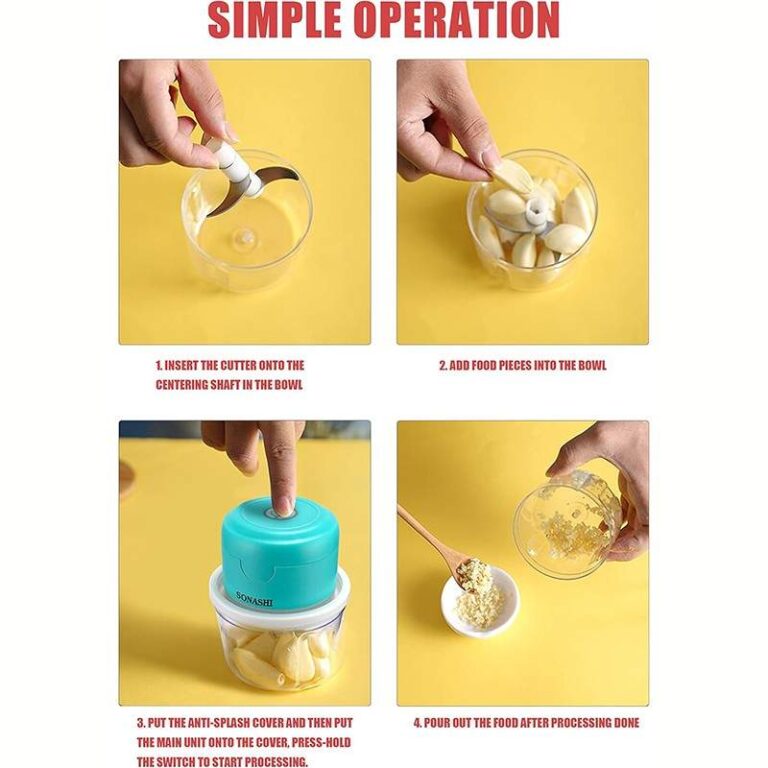 Sonashi SMC-15 Mini Chopper in Action | مفرمة سوناشي أثناء الاستخدام