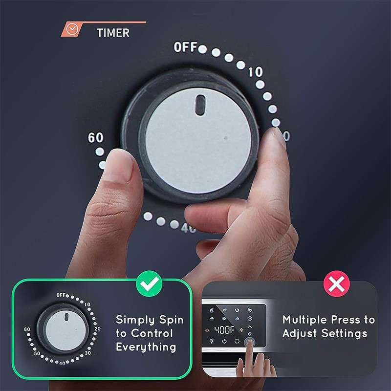 Control knobs of Sonashi STO-734 Oven | أزرار التحكم في فرن سوناشي