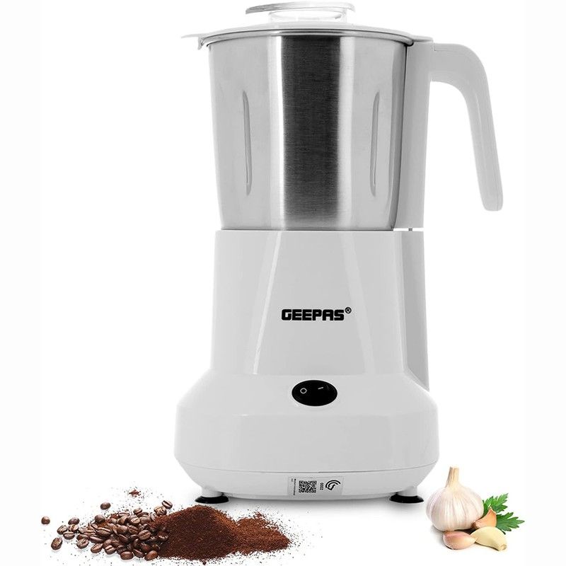 Powerful 450W coffee grinder for beans, spices, and nuts.