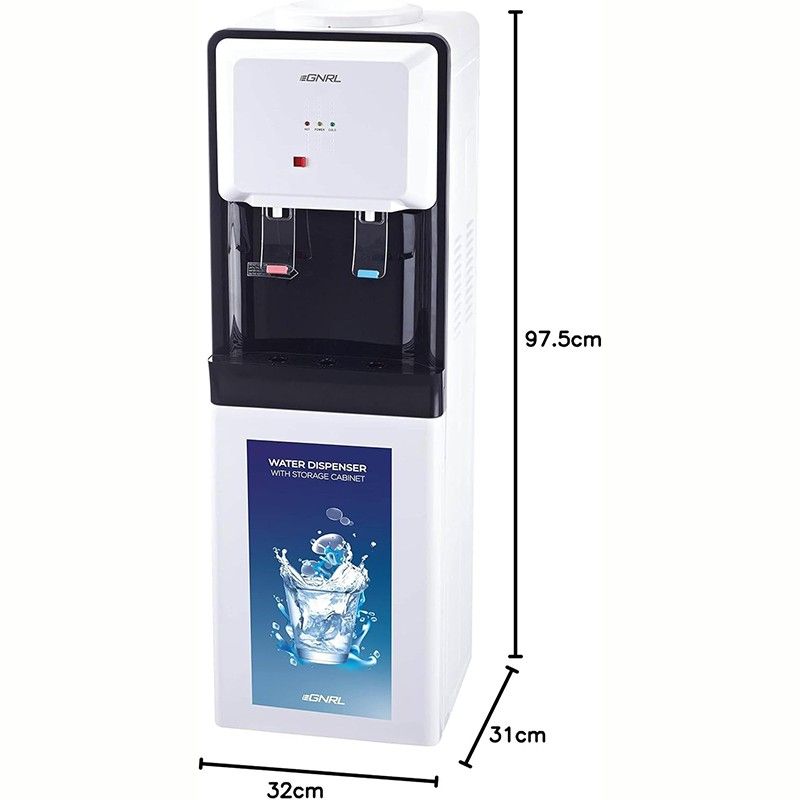 Side view of EGNRL EGWD1700 Water Dispenser | جانب مبرد المياه إي جنرال