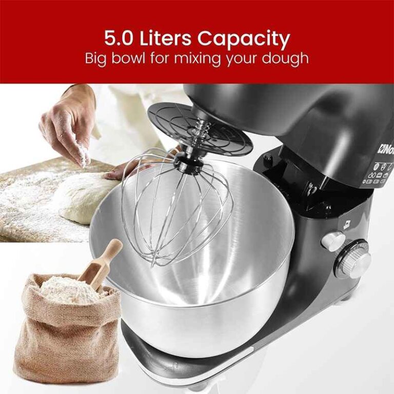 Nobel NBM50 stainless steel bowl and attachments | وعاء ستانلس ستيل وملحقات خلاط نوبل