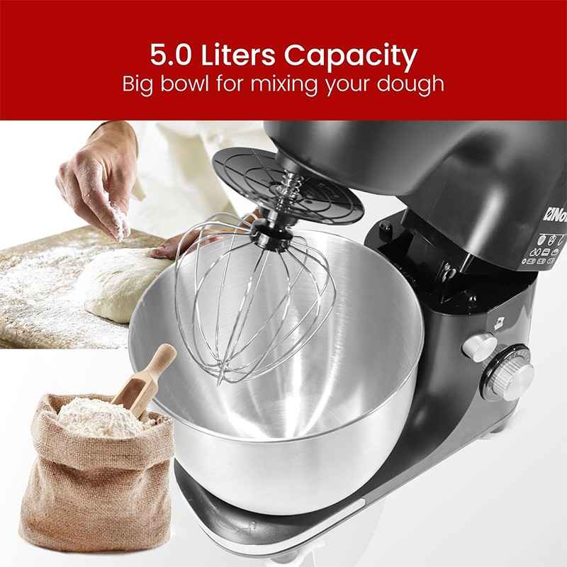 Nobel NBM50 stainless steel bowl and attachments | وعاء ستانلس ستيل وملحقات خلاط نوبل