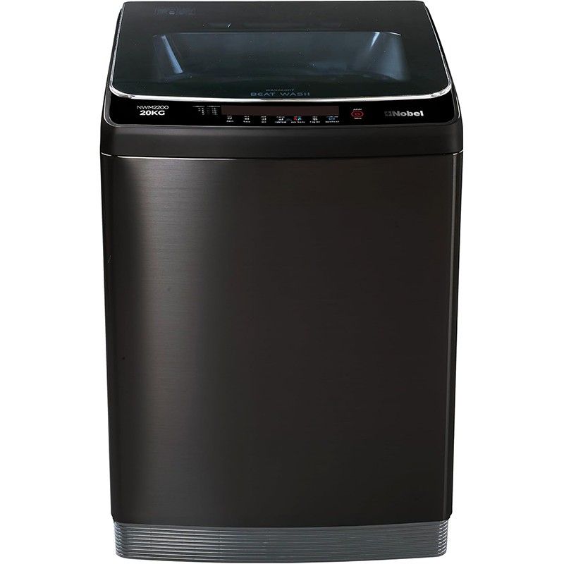 Nobel 20KG Automatic Washing Machine with Digital Display and 8 Programs.