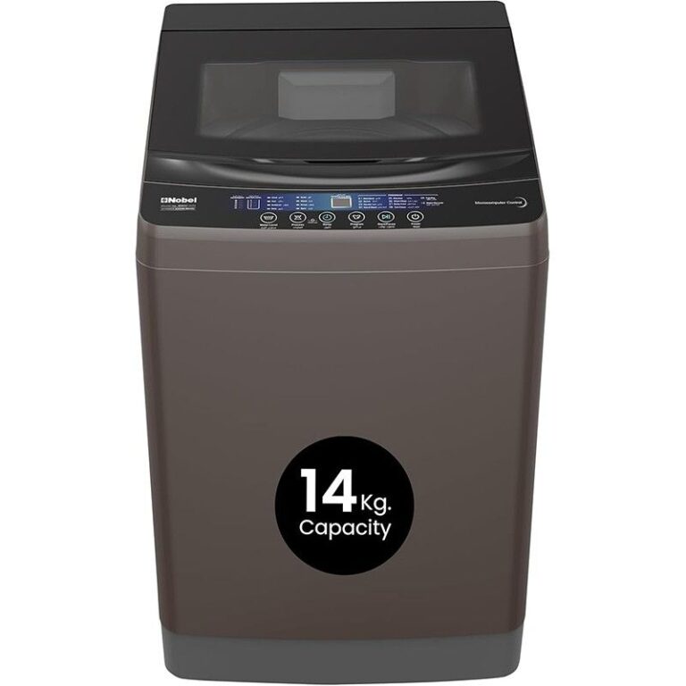 Nobel 14Kg top load washing machine grey LED display غسالة نوبل 14 كجم تحميل علوي رمادي شاشة LED